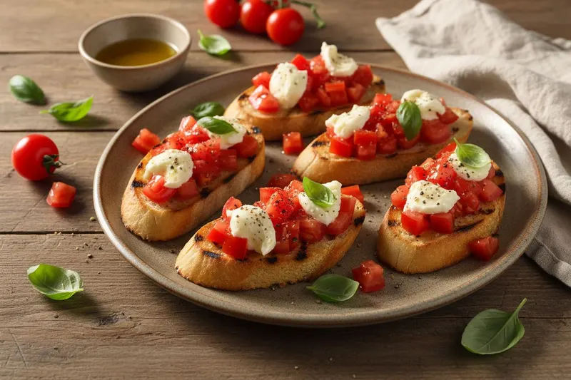 Bruschetta grillitomaateilla