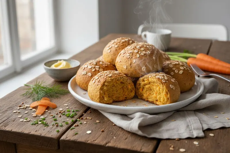 Helpot porkkanasämpylät
