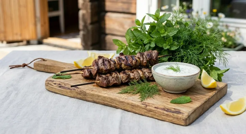 Karitsavartaat minttujogurtilla