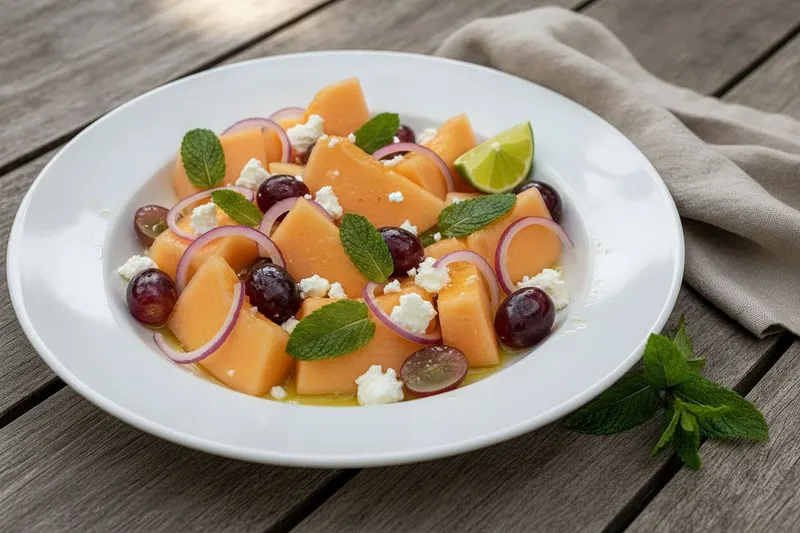 Kesäinen melonisalaatti