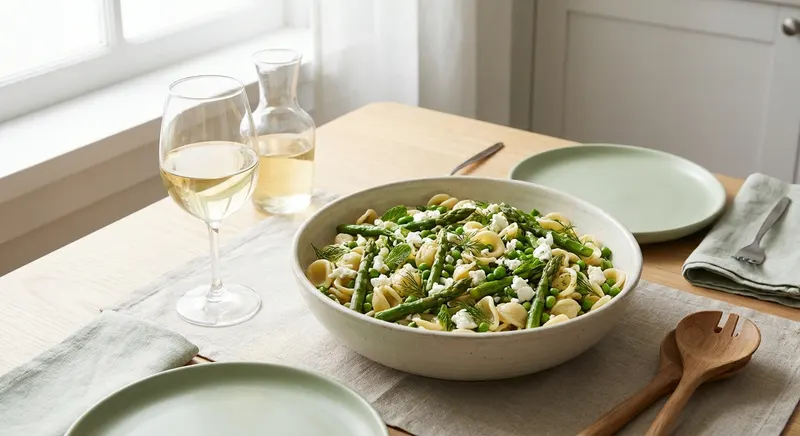 Keväinen pastasalaatti