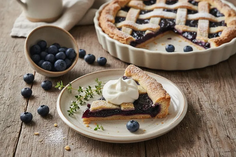 Mustikkapiirakka "crostata"