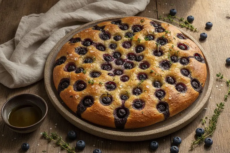 Mustikka-focaccia