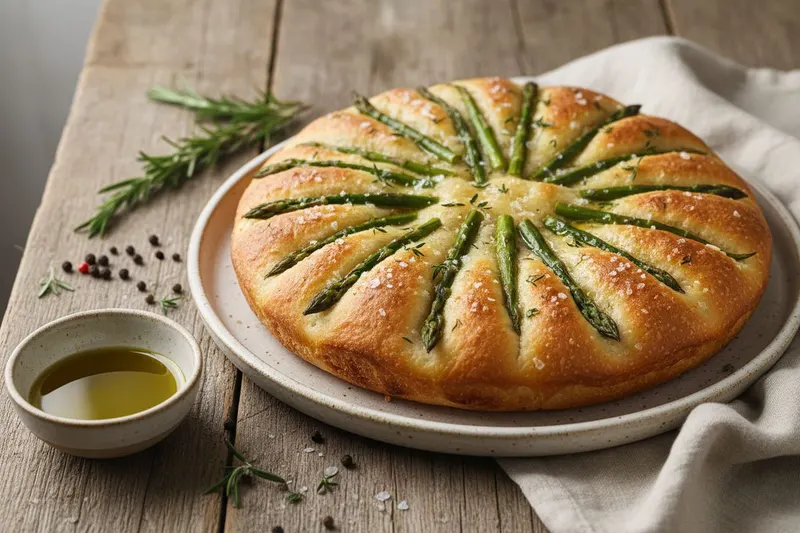 Parsafocaccia kevään satomakuilla