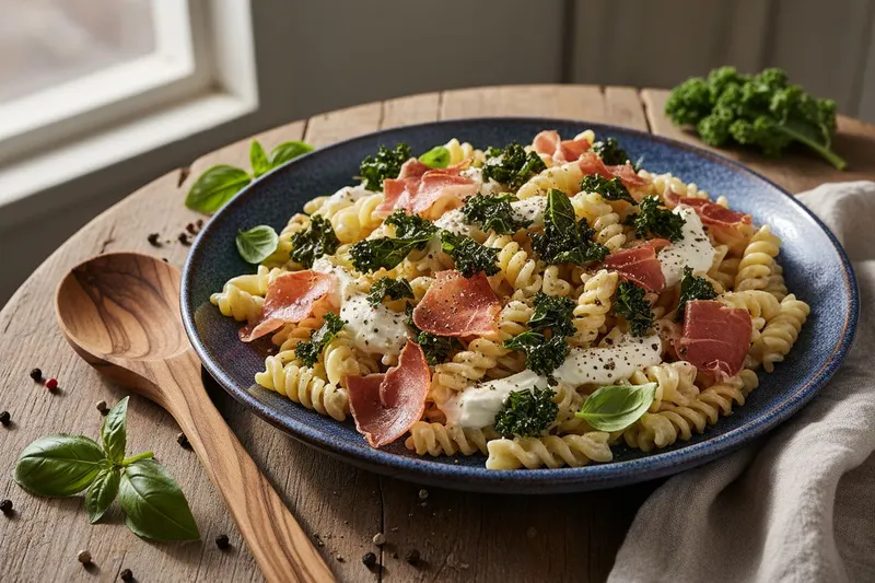 Pastasalaatti parmankinkulla
