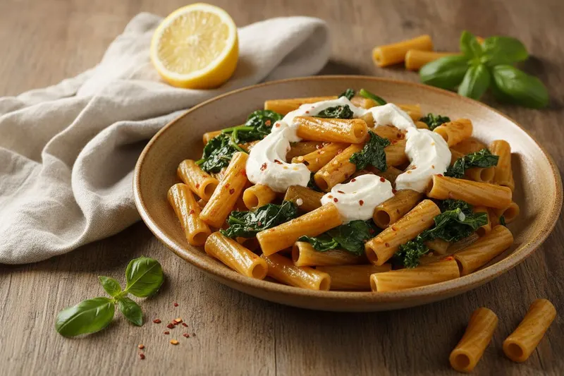 Pastaa tofukreemillä