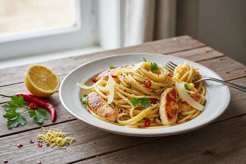 Sitruunainen chili-kanapasta