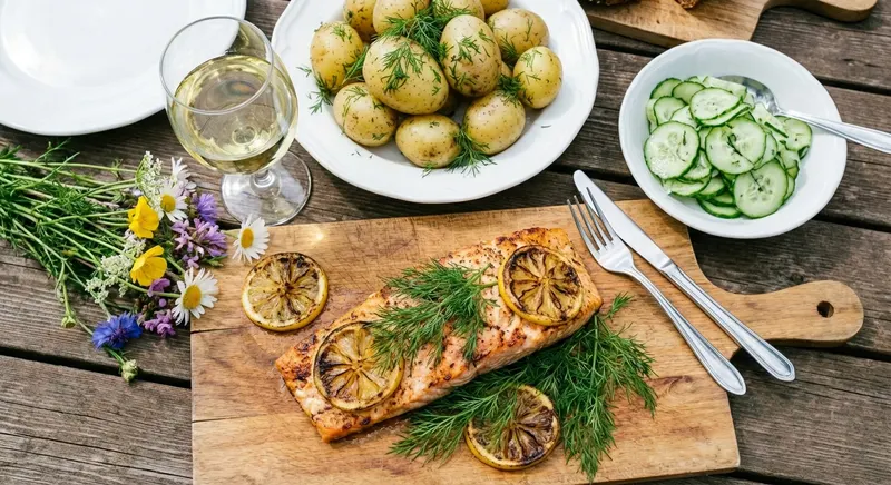 Sitruunainen grillattu lohi